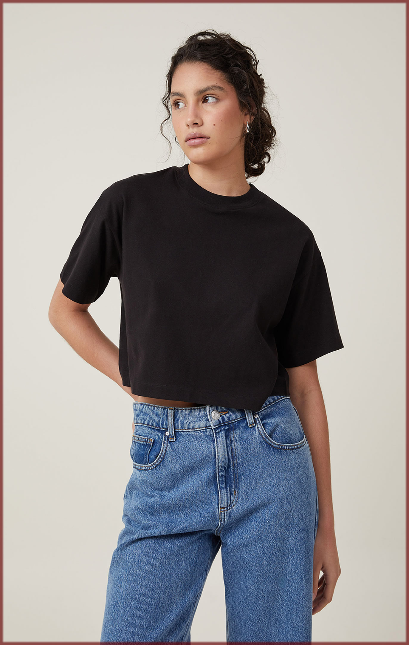 Cropped Basic Tee for women