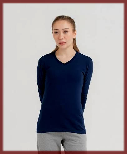 V-Neck Basic Tee for women