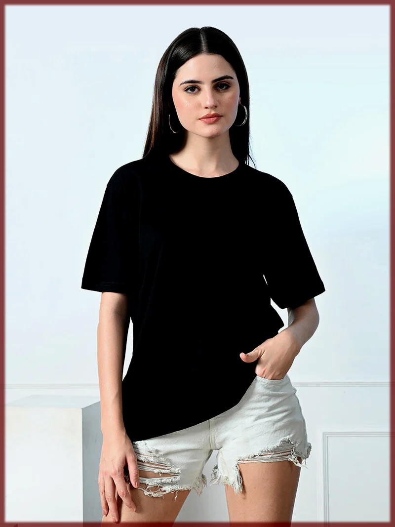 blackTee for women