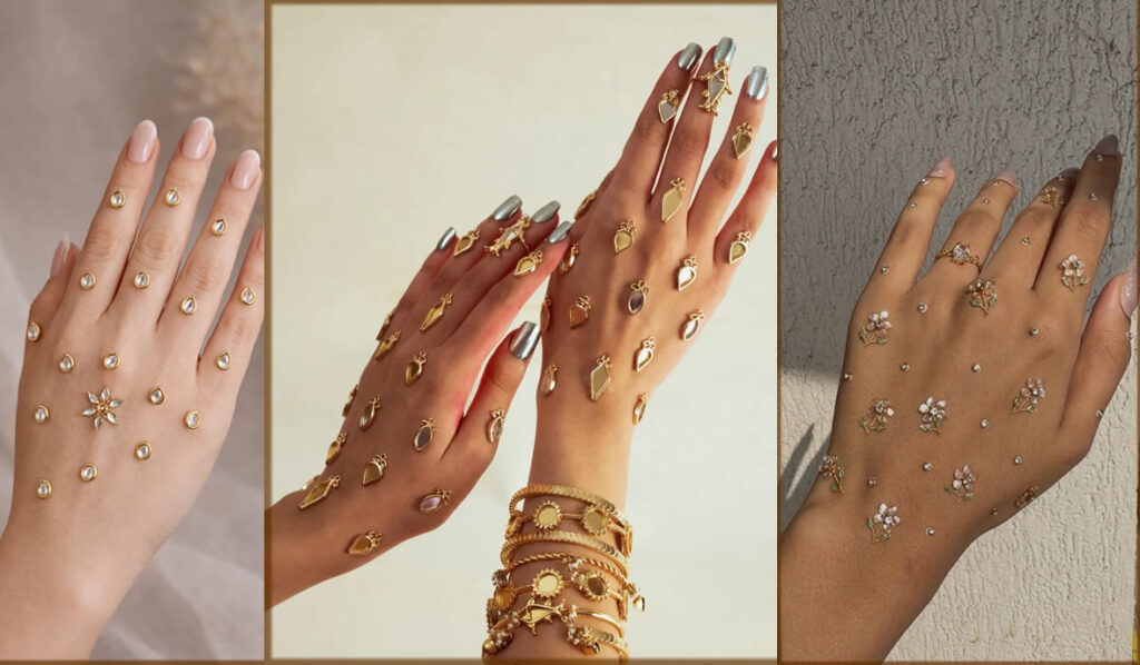 latest Kundan Stone Mehndi Designs for ladies